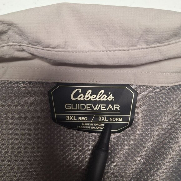 Cabelas Guidewear Shirt Button Down Pockets Active Lightweight Fishing Mens 3XL - Picture 4 of 13